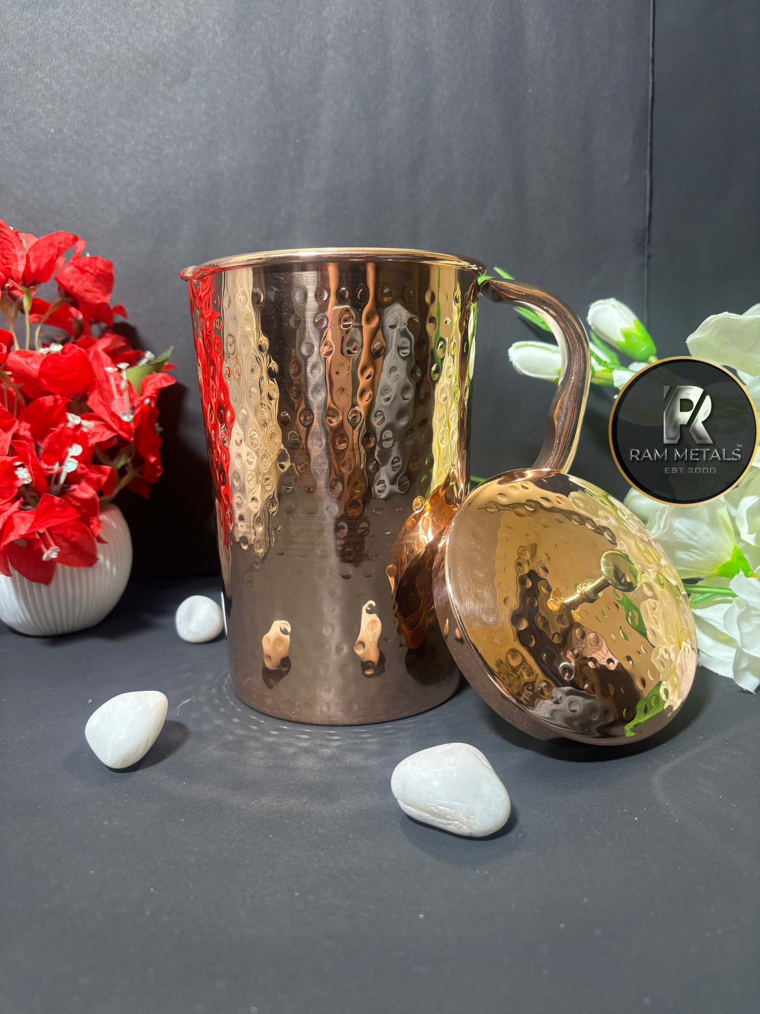 Premium Copper Hammered Jug Manufacturer Supplier Wholesaler Exporter Retailer in India